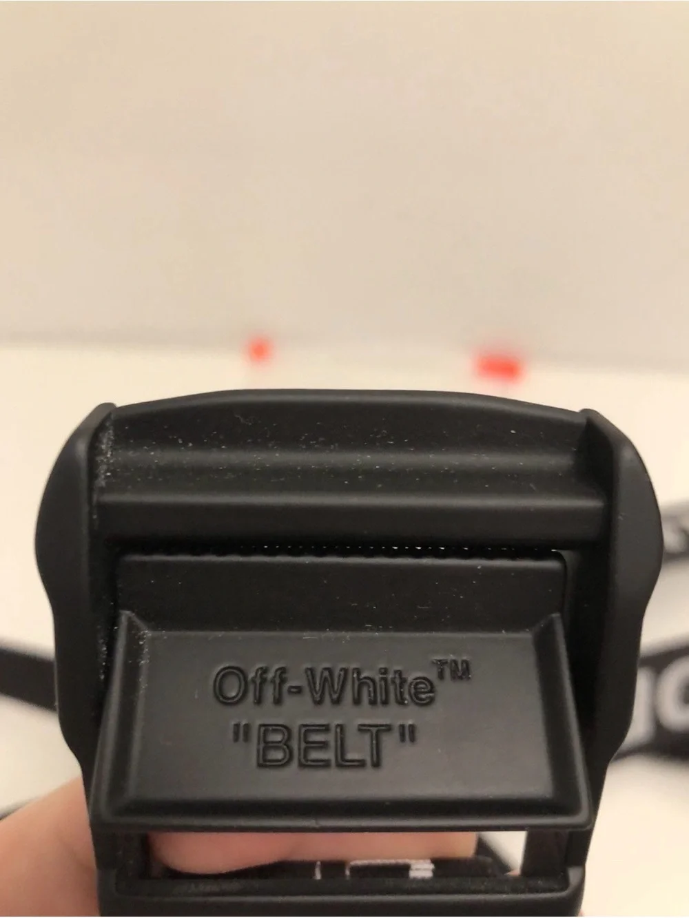 Off-White Black and White Industrial Phone Strap - Logo Webbing
